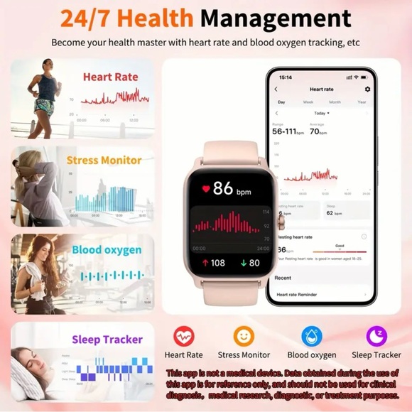 Smart Watch for Fitness NWOT - Picture 7 of 11